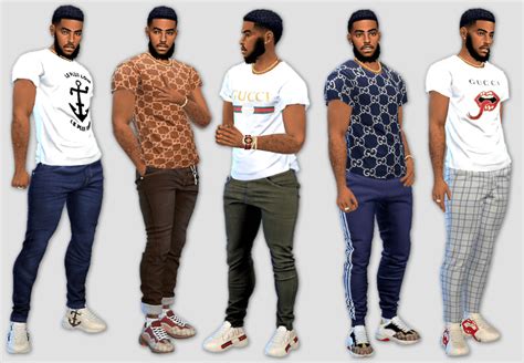 gucci t-shirt sims 4 men|sims 4 Gucci cc men.